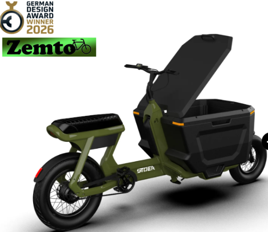 Elektro Transportfahrrad  CargoX Buisness, 2 Rad, mit Code, Hydr. Bremsen,  versch. Farben